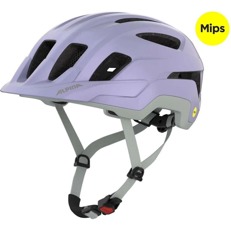 Alpina Paranus Mips, Trekking City Fahrradhelm mit Multi-Directional Impact Protection, schwarz