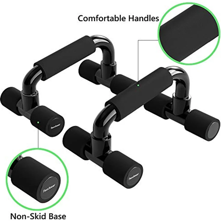 Readaeer Liegestützgriffe Push Up Stand Bars Liegestütze (schwarz) - Preisvergleich – Bild 3