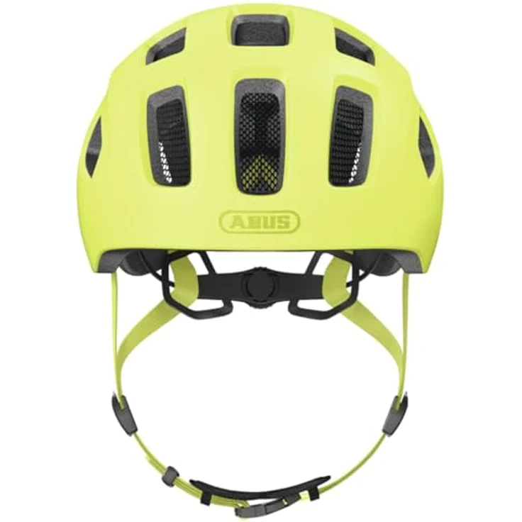 ABUS Youn-I 2.0 Fahrradhelm für Kinder und Jugendliche, mit Licht, mono gelb, Größe M – Bild 2