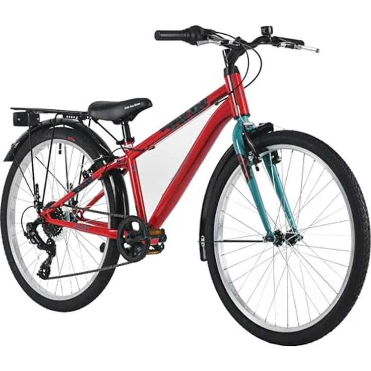 Dacapo BOBBY, Kindervelo 24" mit 7-Gang Shimano Schaltung, V-Brakes und Gepäckträger, empfohlen für 130-150 cm Körpergröße