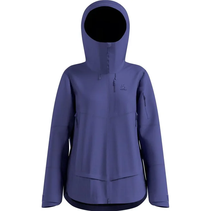 Odlo X-Alp 3L Hardshell Damen Skijacke, wasserdicht und atmungsaktiv, 20.000 mm Wassersäule, Blau, XL