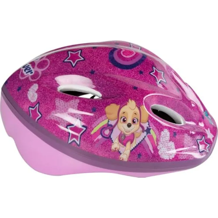 PAW PATROL Fahrradhelm für Mädchen, mit Paw Patrol-Grafiken, Umfang 52-56 cm, Clip-Verschluss und einstellbaren Schnürsenkeln