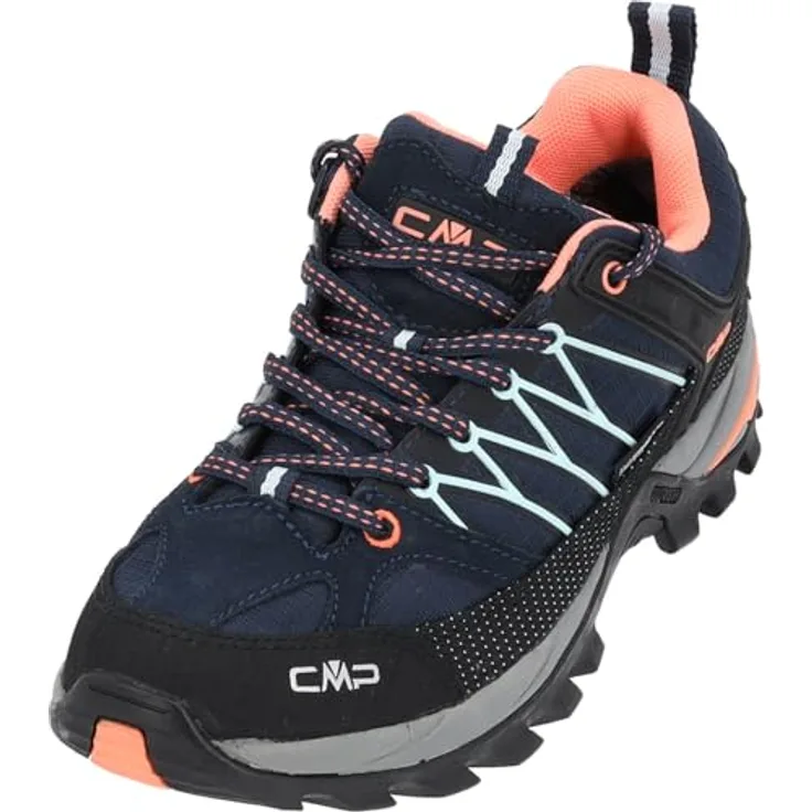 CMP Campagnolo Rigel Low WP, Damen Wanderschuhe mit wasserdichter Clima Protect Technologie, schwarz, Größe 39