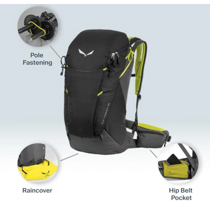 Salewa Alp Trainer 25L Rucksack, 55 cm, 100% Nylon, grün – Bild 5