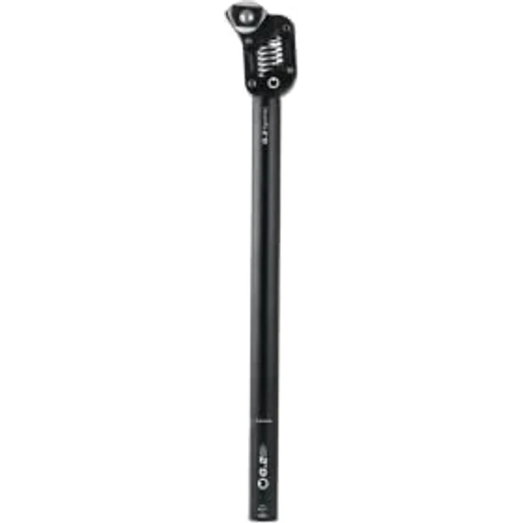 by.Schulz G.2 ST Parallelogramm-Federsattelstütze, Schwarz, Ø 33.9 mm, 450 mm, Federweg 30 mm, E-Bike ready, bis 150 kg Fahrergewicht