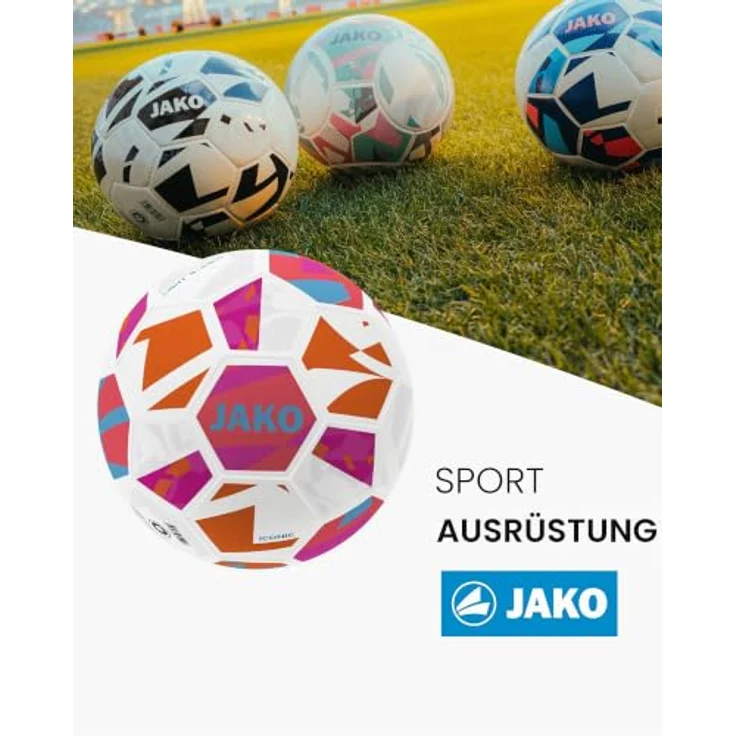Jako Fussball Lightball Iconic 2373, Trainingsball mit Hybrid Technologie und 32-Panel-Konstruktion, 100% Polyurethan – Bild 2