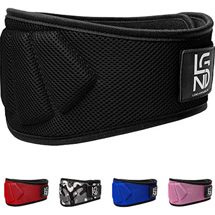 Legend Gewichthebergürtel Fitness-Gürtel für Bodybuilding, Krafttraining, Gewichtheben und Crossfit Training - Trainingsgürtel für Damen und Herren (Schwarz, XS) – Bild 1