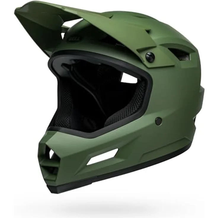 Bell Sanction 2, Fahrradhelm für MTB und DH, matte dunkelgrün, Größe XXS, mit 14 Belüftungsöffnungen und abnehmbaren Wangenpolstern – Bild 3