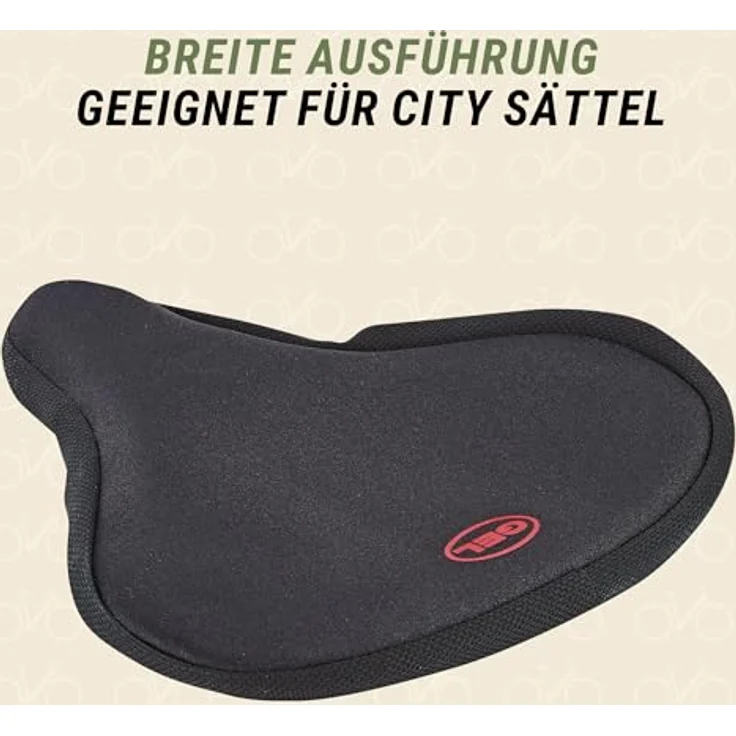 Prophete Satteldecke mit Geleinlage für breite Sättel, schwarz – Bild 5