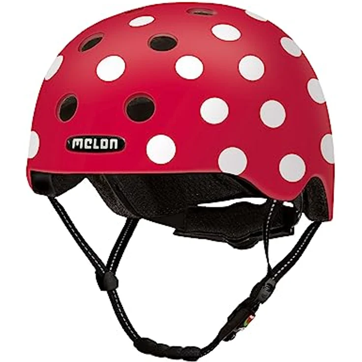Melon Helm - Dotty White M-L (matte) – Bild 2