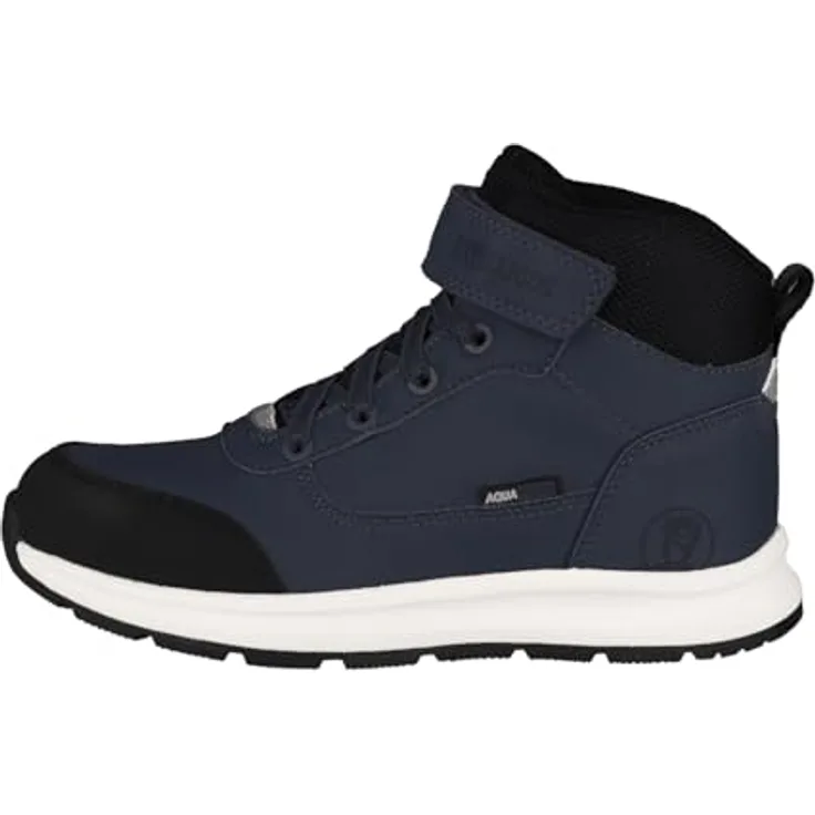 Trollkids Stavanger 573142, wasserdichte Winterschuhe mit Klettverschluss und atmungsaktiver Membran, grau