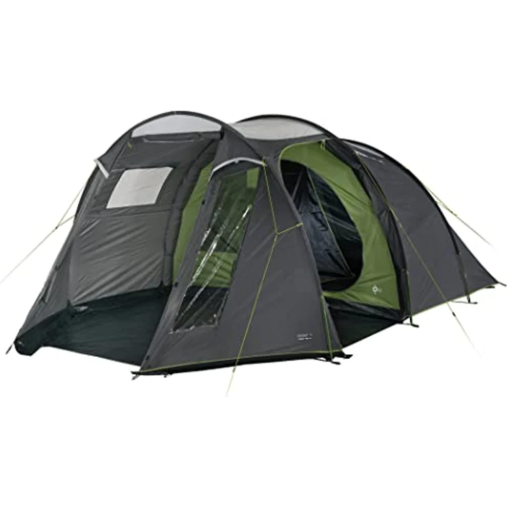 High Peak Ancona 4.0 Zelt grau/grün, Großer Wohnbereich mit 190 cm Stehhöhe und separatem Wohnraumboden – Bild 2