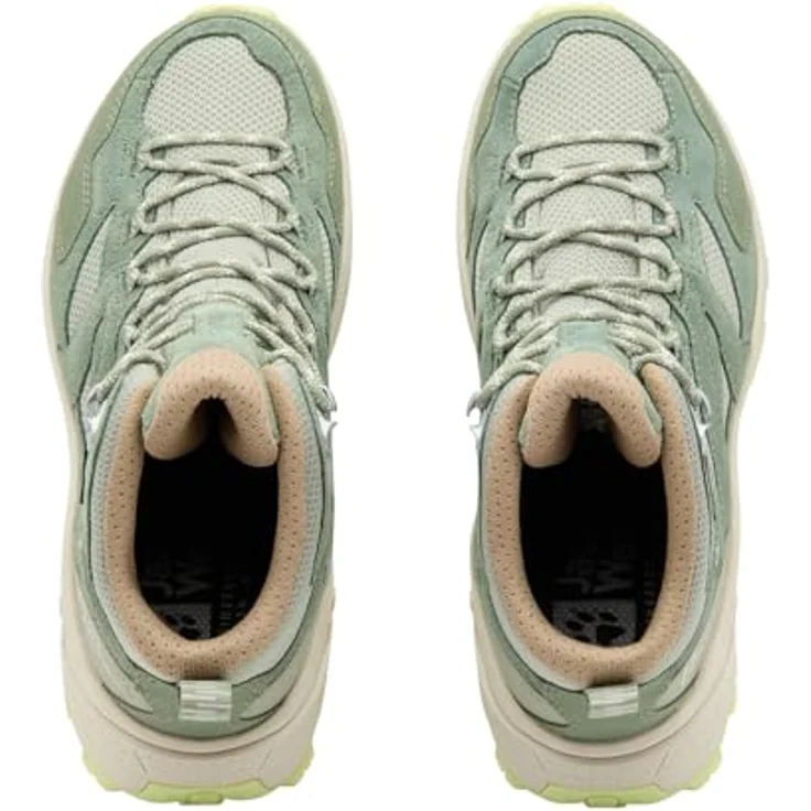 Jack Wolfskin Vojo Tour Texapore Mid W, Damen Wanderschuhe mit wasserdichtem Wetterschutz, Grün, Größe 37 – Bild 3