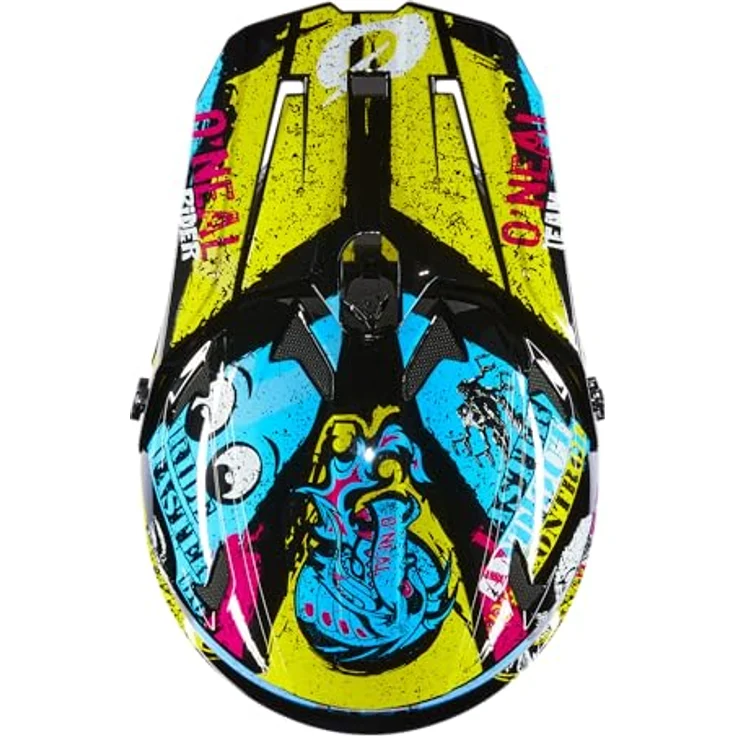 O'NEAL Kids Bike Helm Sonus Riotulti M, Sicherheit und Komfort für Kinder, 48/50 cm, mehrfarbig mit optimierter Belüftung – Bild 7
