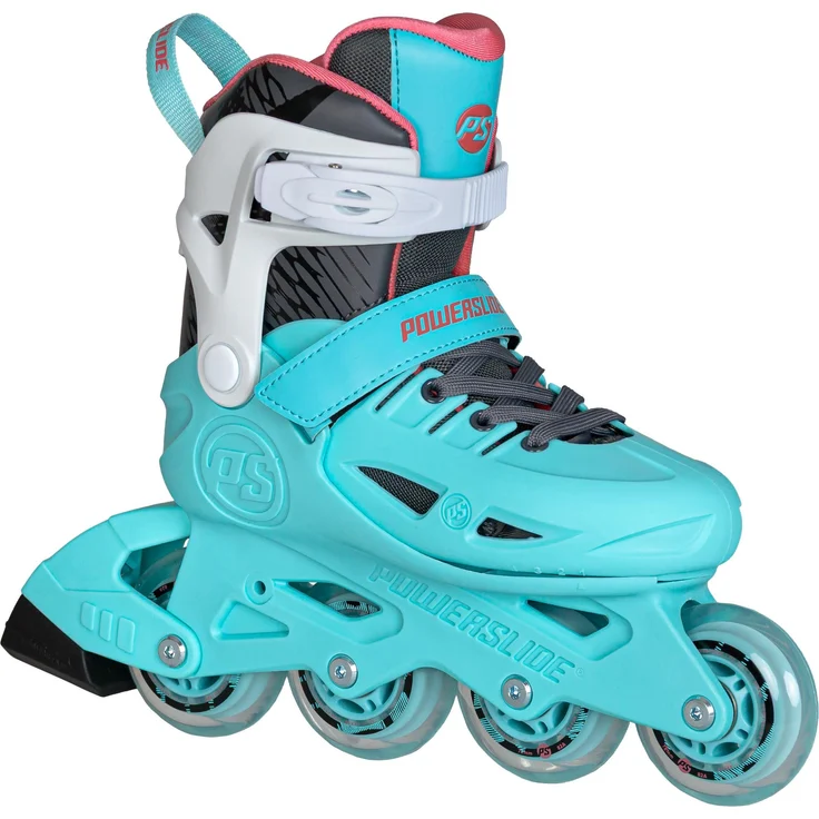 Powerslide Stargaze Aqua, Inline Skates für Kinder mit Unibody-Konstruktion und ABEC 7 Lagern, verstellbar Größe 40