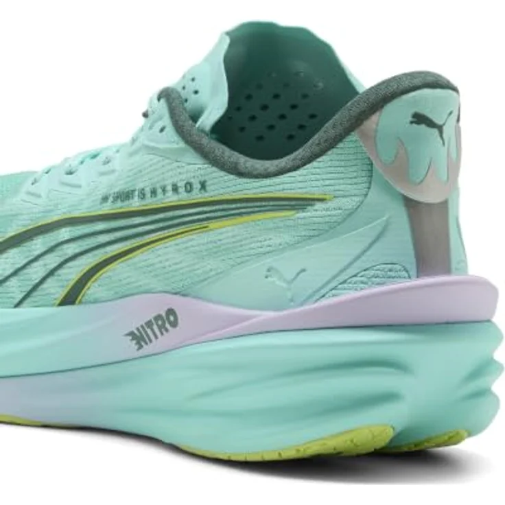 PUMA Deviate Nitro 4 X Hyrox Laufschuhe, grün, EU 44, mit NITROFOAM™ Dämpfung und PWRPLATE Karbonfaserplatte für maximale Energieübertragung – Bild 4