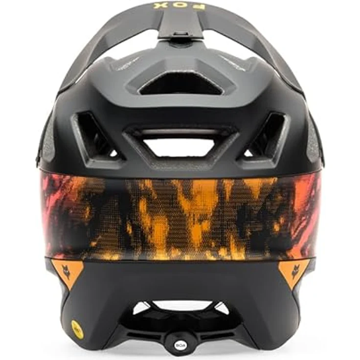 Fox Racing Bicycle Helmet DROPFRAME PRO KAIROS, Fullface-Helm in Schwarz, Größe S – Bild 5