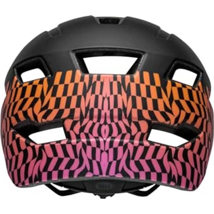Bell Sidetrack Youth Fahrradhelm, matte pink wavy checks, unisize Schwarz, ergonomisches Design, herausragende Belüftung und erhöhte Sichtbarkeit. – Bild 7