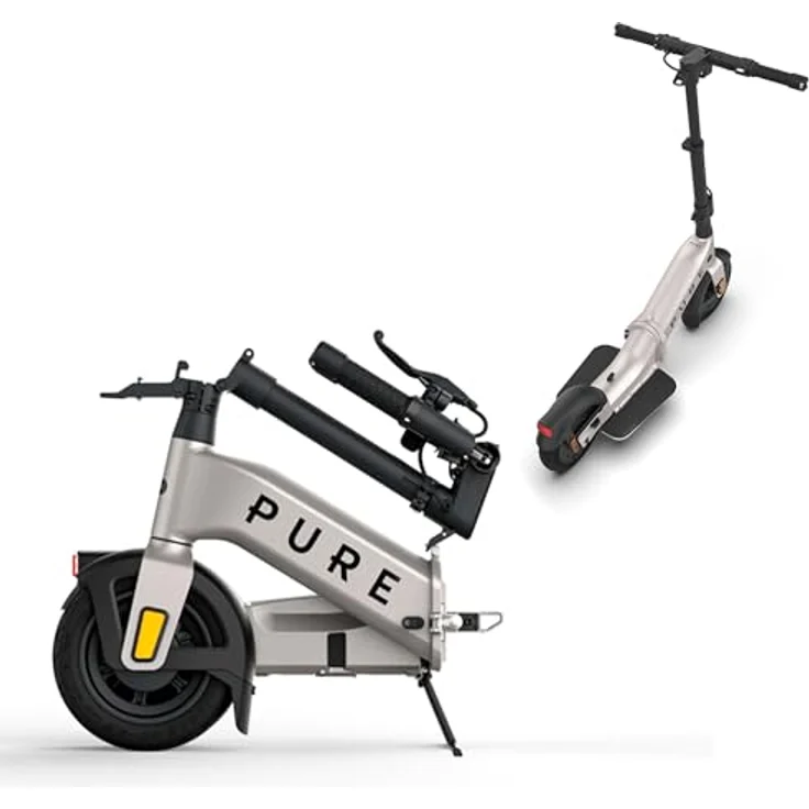 Pureelectric E-Scooter PURE Flex Platinum, straßenzugelassen, ultrakompakt, 20 km/h, gefedert, bis zu 40 km Reichweite – Bild 1