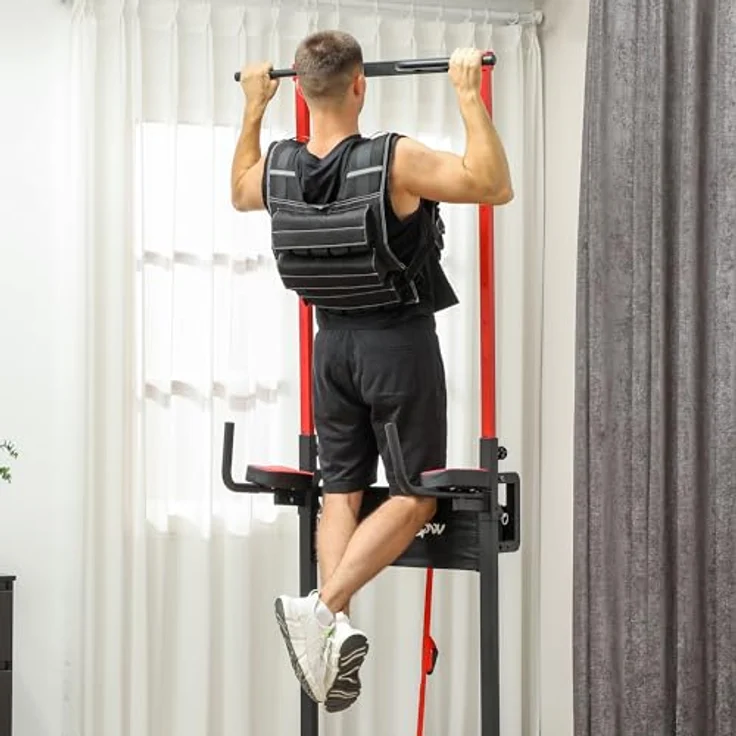 SPORTNOW Gewichtsweste verstellbar, 20kg mit reflektierenden Streifen, für Gewichtheben und Fitness, Schwarz – Bild 2