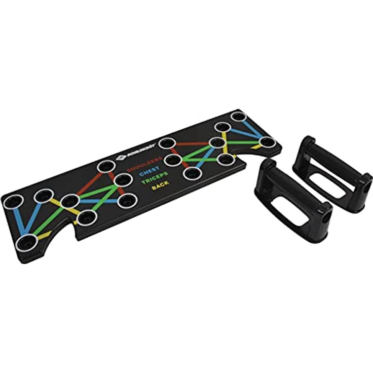 Schildkröt Push-Up Multitrainer, Push Up Board für das Muskelaufbautraining, Trainingsgerät für Zuhause, Farbcodierung, rutschfeste Griffe, Anti-Rutsch-Pads, 960144 – Bild 2