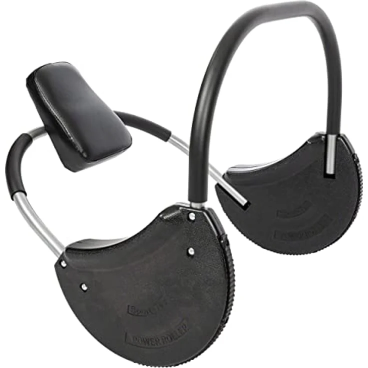 Sport-Tec Bauchtrainer Power Roller ABS Trainer Bauch Roller Bauchroller Muskeln mit Kopfpolster und gepolsterten Griffbügeln – Bild 1