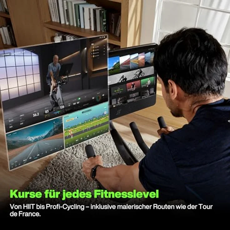 Speediance VeloNix Heimtrainer Fahrrad, Smart Bike mit 2300 W Powertrain, Steigungs-/Gefällesimulation, ±1% Watt-Genauigkeit, 21,5-Zoll Touchscreen, App-Konnektivität, carbon-schwarz – Bild 3