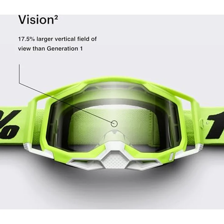 100% Strata 2, Skibrille für Kinder mit Antifog-Beschichtung und transparenter Glasfarbe – Bild 4