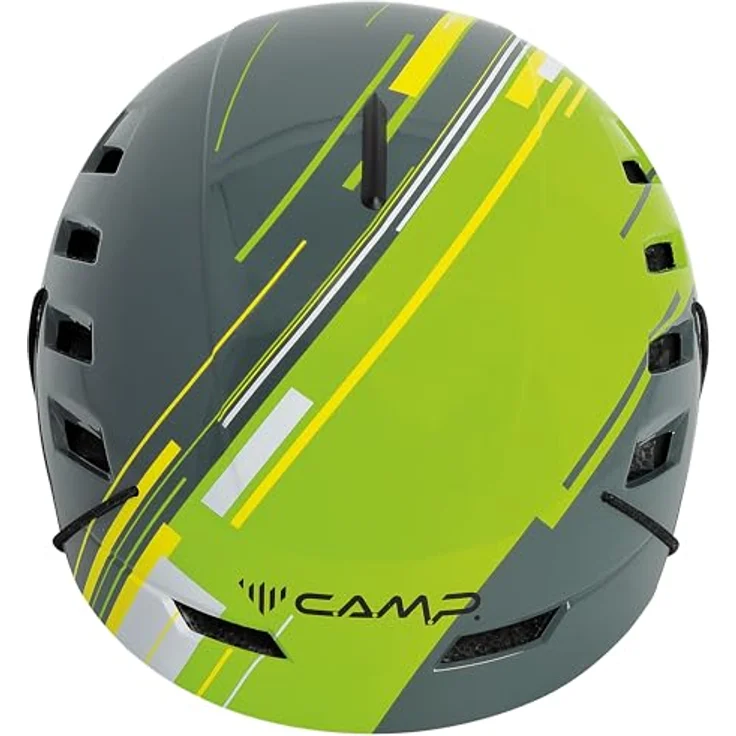 C.A.M.P. Voyager Skihelm, In-Mold-Konstruktion mit ABS-Außenschale, 54-58 cm, Basaltgrau/Grün, 17 Belüftungsöffnungen, abnehmbarer Ohrenschutz, herausnehmbare Polsterung – Bild 3