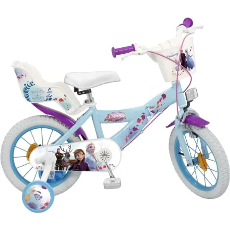 Toimsa Kindervelo 16", Kinderfahrrad aus Eisen, empfohlen für 5- bis 7-Jährige, Frozen Huffy Design