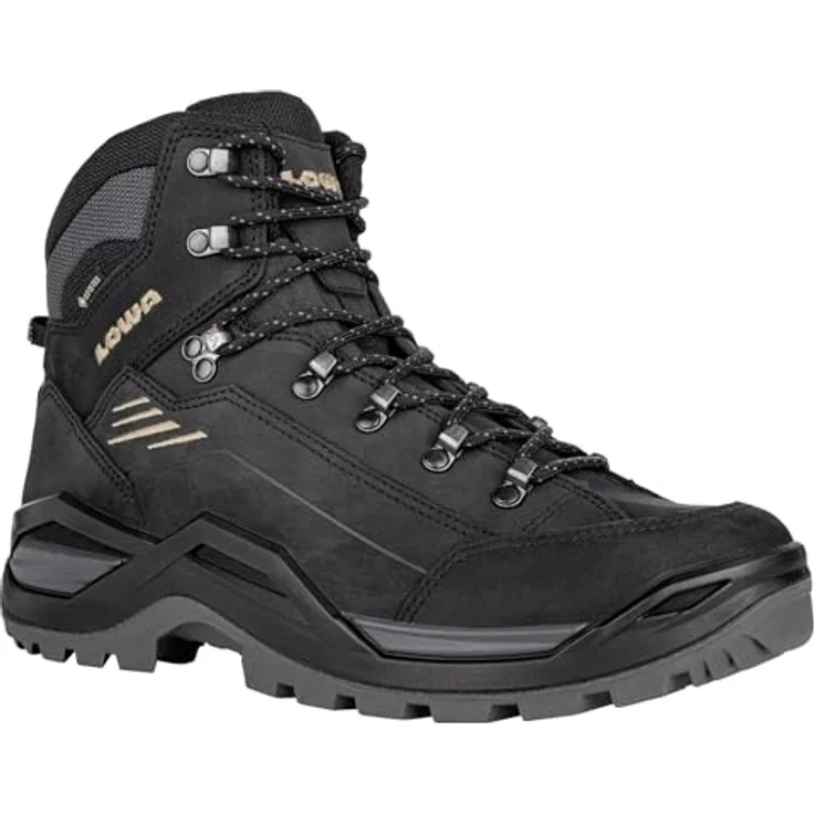 Lowa Renegade Evo GTX Mid, Herren Wanderschuhe mit Gore-Tex-Membran und Vibram-Sohle, Schwarz, Größe 46.5 – Bild 5