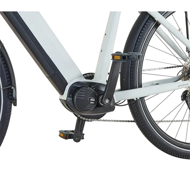 Prophete ENTDECKER 5.0 Herren Trekking E-Bike 28" – AEG 250W Mittelmotor, 220 km Reichweite, Deore 10-Gang, Hydraulische Scheibenbremsen, Grau/Schwarz – Bild 4