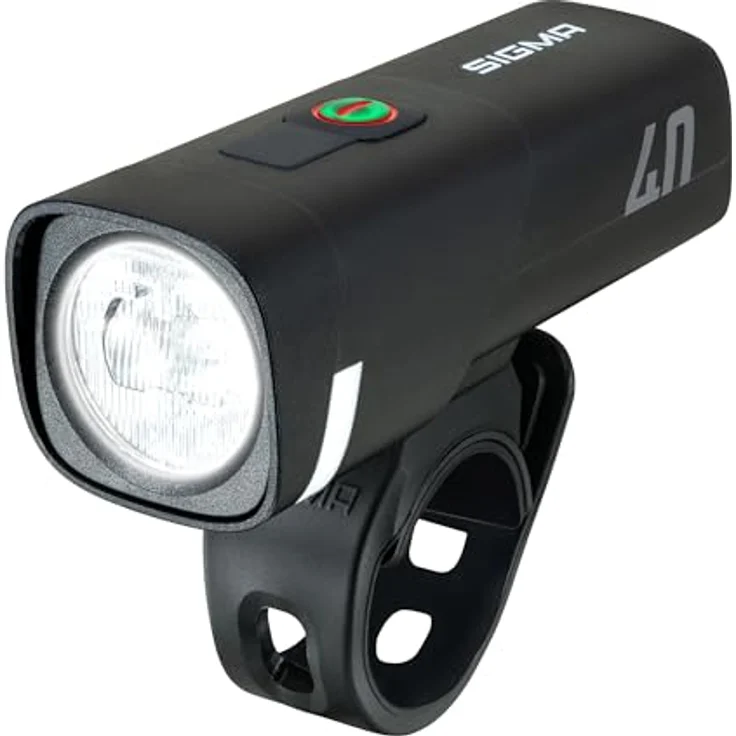 SIGMA Aura 40, LED Fahrradlicht mit 40 LUX, USB-C, 2 Leuchtmodi, StVZO zugelassen, lange Akkulaufzeit – Bild 1