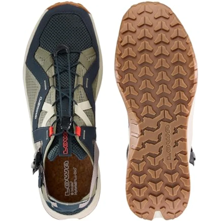 Lowa Kaloya Vent, Multifunktionsschuhe mit Mesh-Obermaterial, Schnellschnürung und Dynaeva®-Zwischensohle, Navy/Seegras, Größe 46 – Bild 7