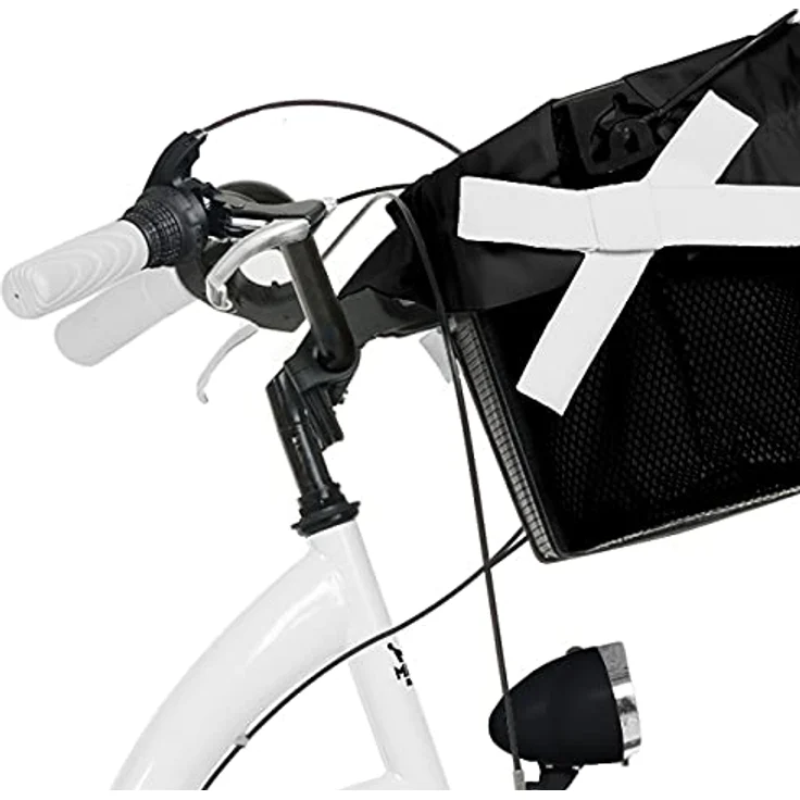 Milordbikes City-Fahrrad, Weiß, Metall, 46 cm, leichter Rahmen, Aluminiumfelgen, mit hinterem Träger – Bild 6