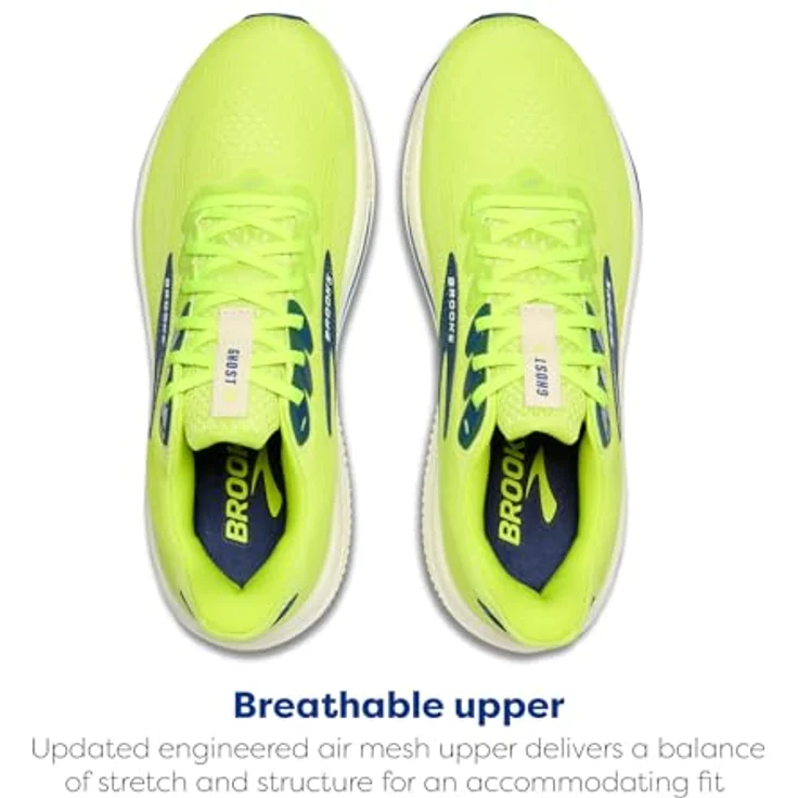 Brooks Ghost 17, Laufschuhe für Herren mit atmungsaktivem Mesh-Obermaterial, moderner Dämpfungstechnologie und segmentiertem Crash-Pad-Design – Bild 4