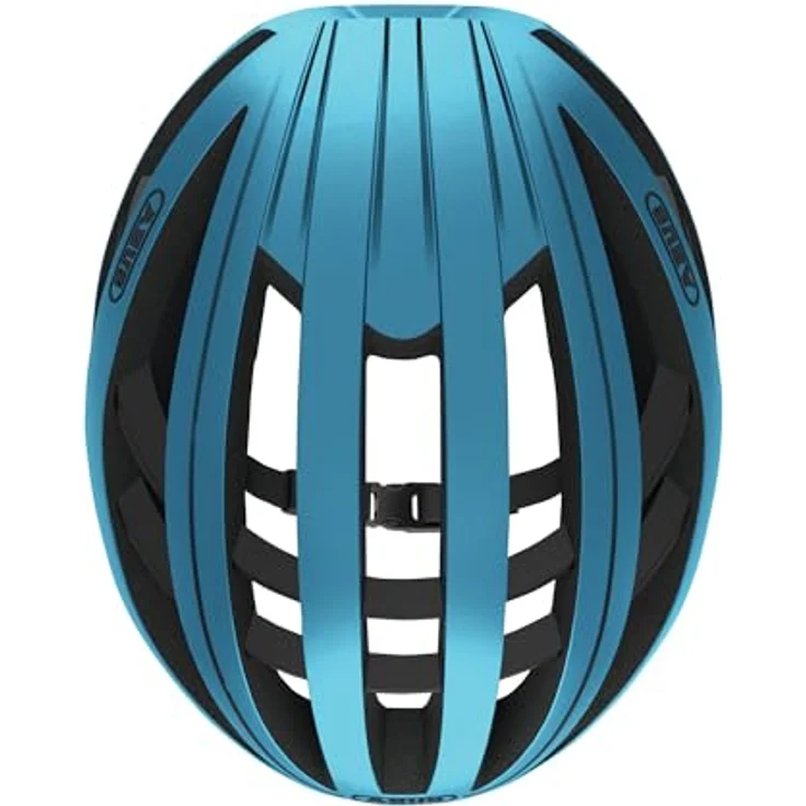 ABUS Aventor Steel Blue S, Fahrradhelm mit optimaler Belüftung und hohem Tragekomfort für Radsportler – Bild 4