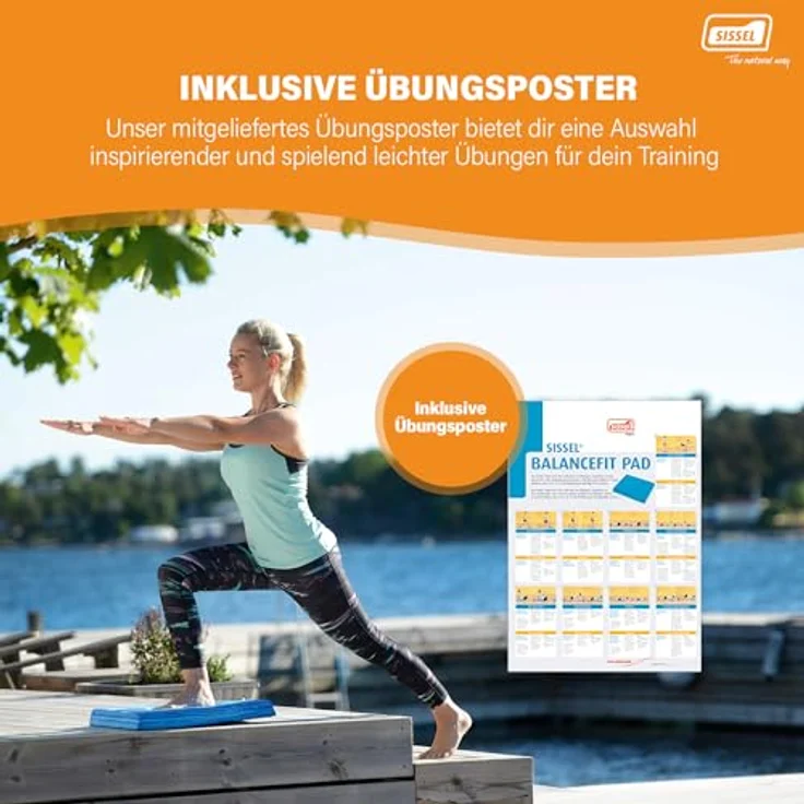 Sissel Balancefit Pad Blau | Gleichgewichtstraining & Koordination | Antirutsch, TPE | 120kg Belastbarkeit | Vielseitig & Sicher – Bild 5