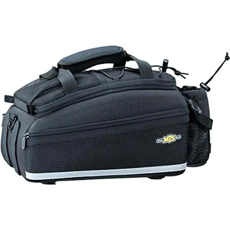 Topeak Trunk Bag EX Fahrradtasche, Black, 8 L Volumen, Klettverschluss, abnehmbarer Schultergurt, reflektierende Elemente