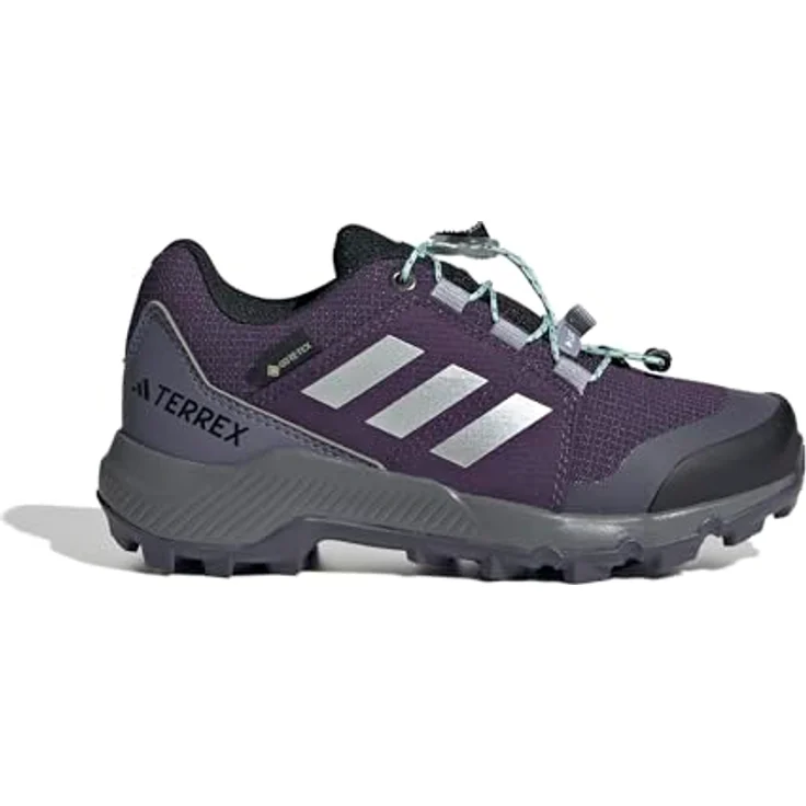 adidas TERREX Wanderschuh wasserdicht, Aurora Plum / Silver Metallic / Semi Flash Aqua, Größe 39 – Bild 2