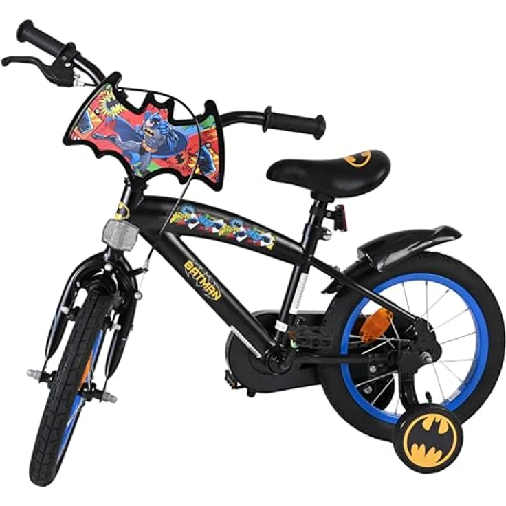 Batman Volare 14-Zoll-Kinderfahrrad, robust mit abnehmbaren Stützrädern und verstellbarem Sattel – Bild 15