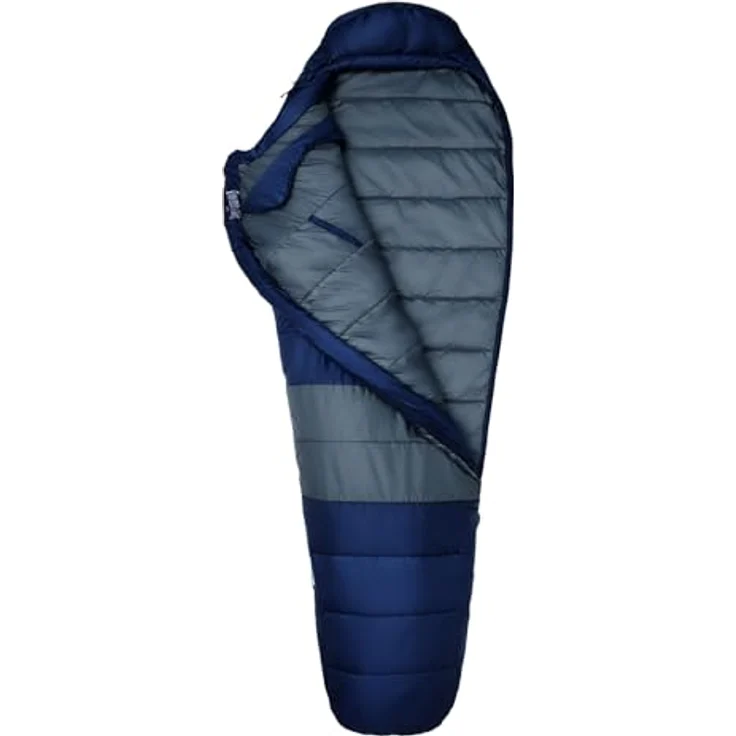 Marmot Trestles Elite Eco 20 Long Schlafsack, 100% aus recycelten Materialien, Komforttemperatur -4 °C, Farbe: Blau – Bild 2
