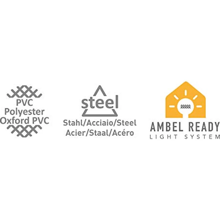 Brunner Gusto I NG, Küchenzelt mit Pultdach, 215 cm Stehhöhe, große Gazefenster, inkl. Tragetasche und Montagematerial – Bild 15