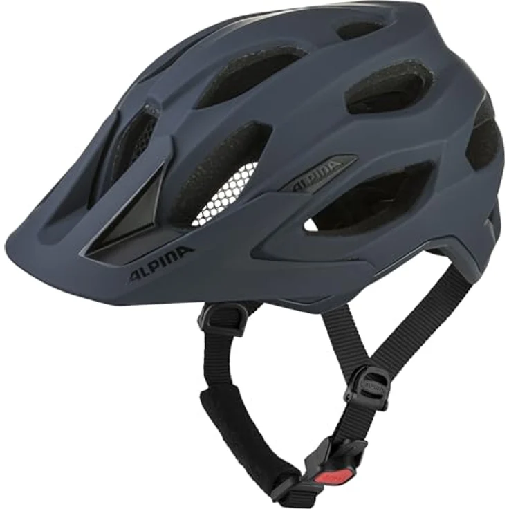 ALPINA Carapax 2.0 MTB-Fahrradhelm, komfortables Run System Ergo Flex, Navy Smoke Blue, 52-57 cm – Bild 1