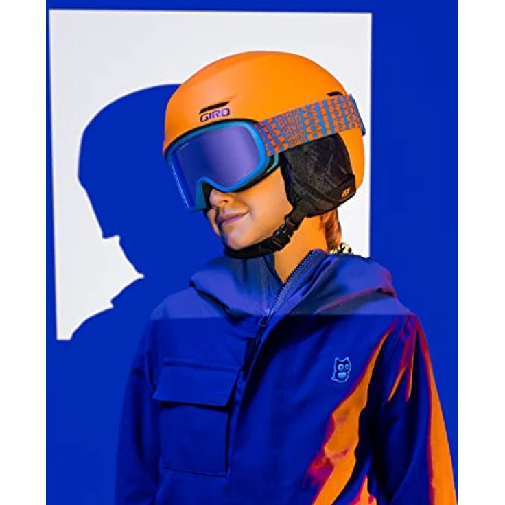 GIRO SNOW Giro Jr. Spur 016, Fahrradhelm für Kinder mit Vertical Tuning und Super Cool Belüftung, blau shreddy yeti, Größe S – Bild 7