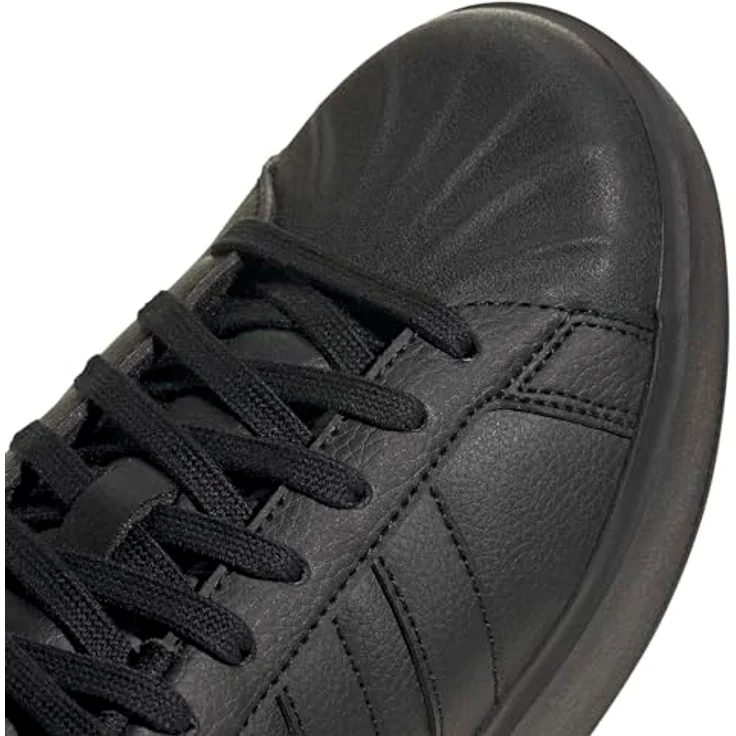 Adidas Streettalk Bold Sneakers Damen, Synthetikleder mit Gummi-Cupsohle und regulärer Passform, schwarz – Bild 6