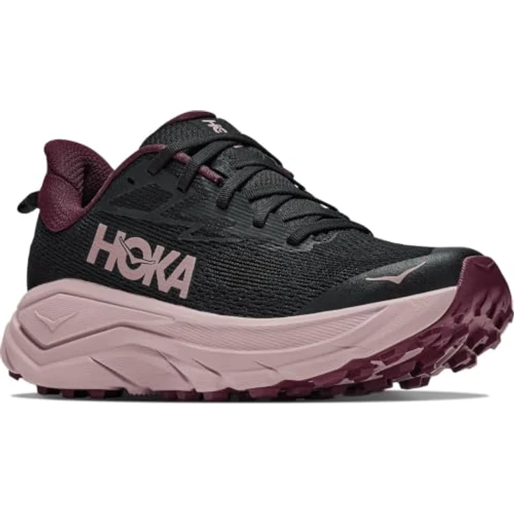 HOKA One One W Challenger 8, Damen Trailschuhe in Schwarz/Pink Opal, Größe 38 2/3 – Bild 6