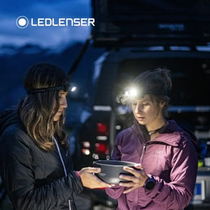 Ledlenser HF6R Core, wiederaufladbare Stirnlampe in Teal Green, 800 Lumen, IP68 wasserdicht, mit Rotlicht und Digital Advanced Focus System – Bild 2