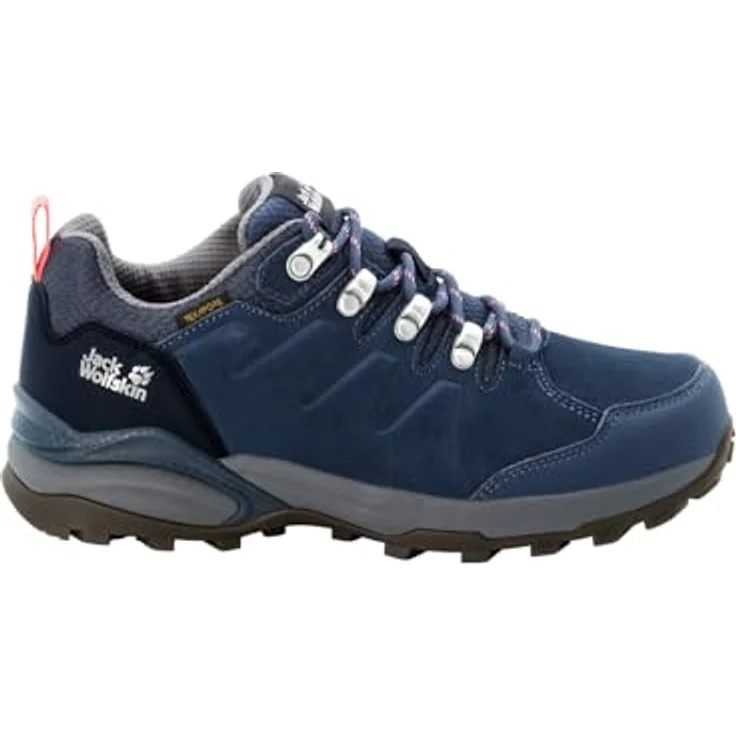 Jack Wolfskin Refugio Texapore Low W, Damen Wanderschuhe aus Veloursleder und Textil, Blau, Größe 37.5 – Bild 2