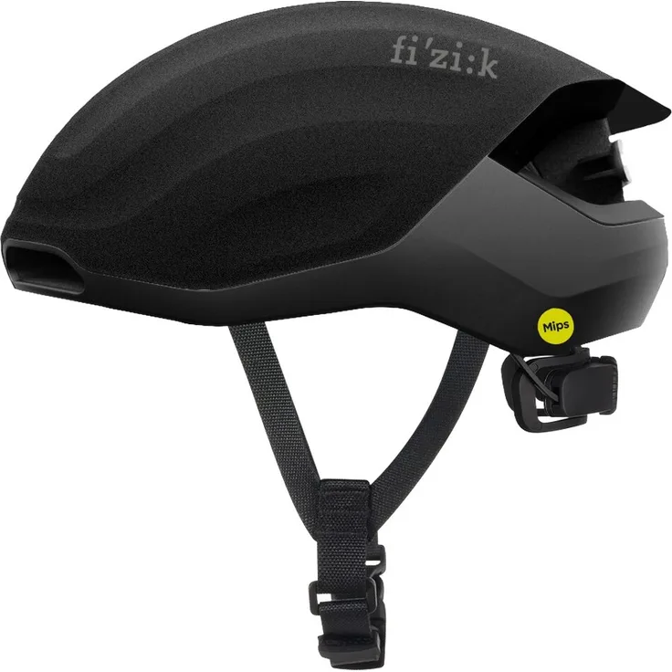 Fizik Kudo Aero Vento Helm, aerodynamisch mit MIPS Air Node und abnehmbarem Rücklicht, Schwarz L